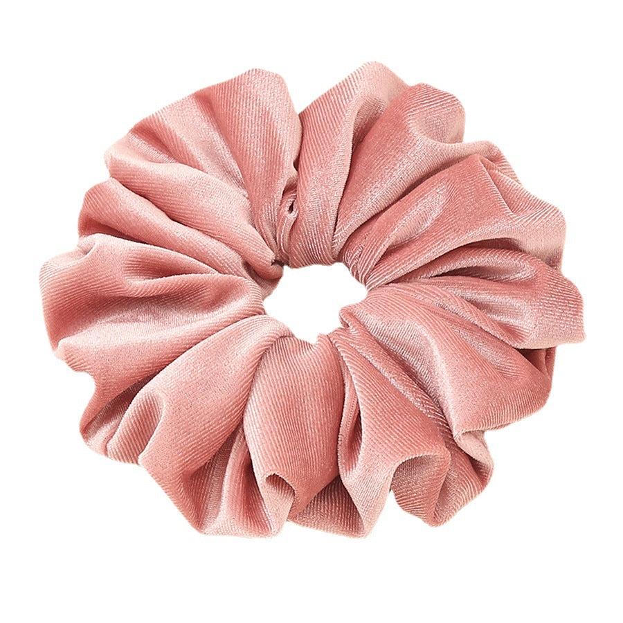 Chouchou en velours grande taille pour femme