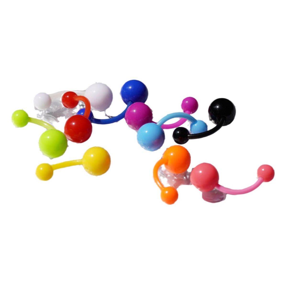 Piercing pour ongles en acrylique, simple et créatif, couleur bonbon, UV, doux, pour femmes