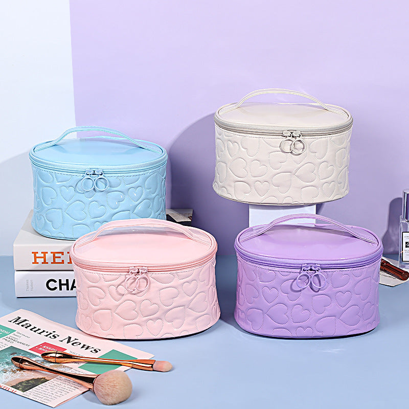 Bolsa de cosméticos con forma de corazón de San Valentín estilo Y2k de Dopamine