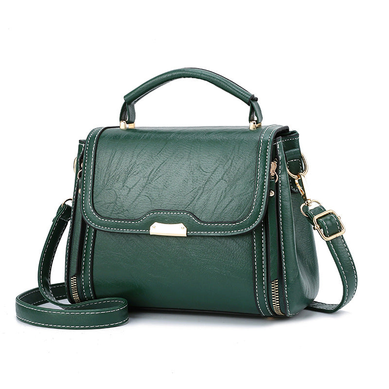 Petit sac à main carré décontracté de couleur unie pour femme