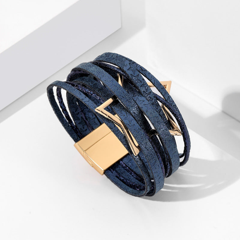 Bohemian Star Leather Multi-Layer Bracelet