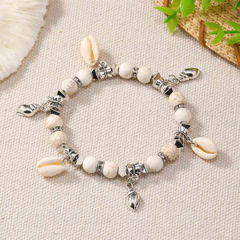 Women Trendy Bohemian Ocean Style Multicolor Shell Bracelet