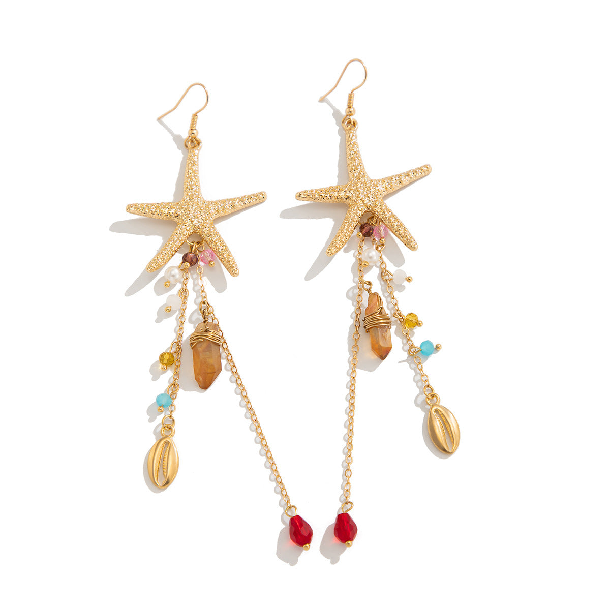 Personalized Fashion Sea Starfish Shell Earrings