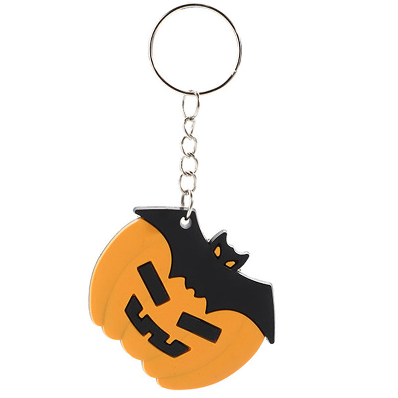 Cartoon Funny Pumpkin Ghost Spider Keychain Pendant