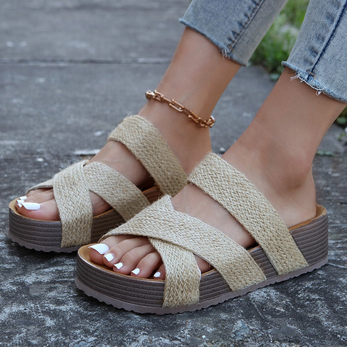 Zapatillas de plataforma informales retro de talla grande