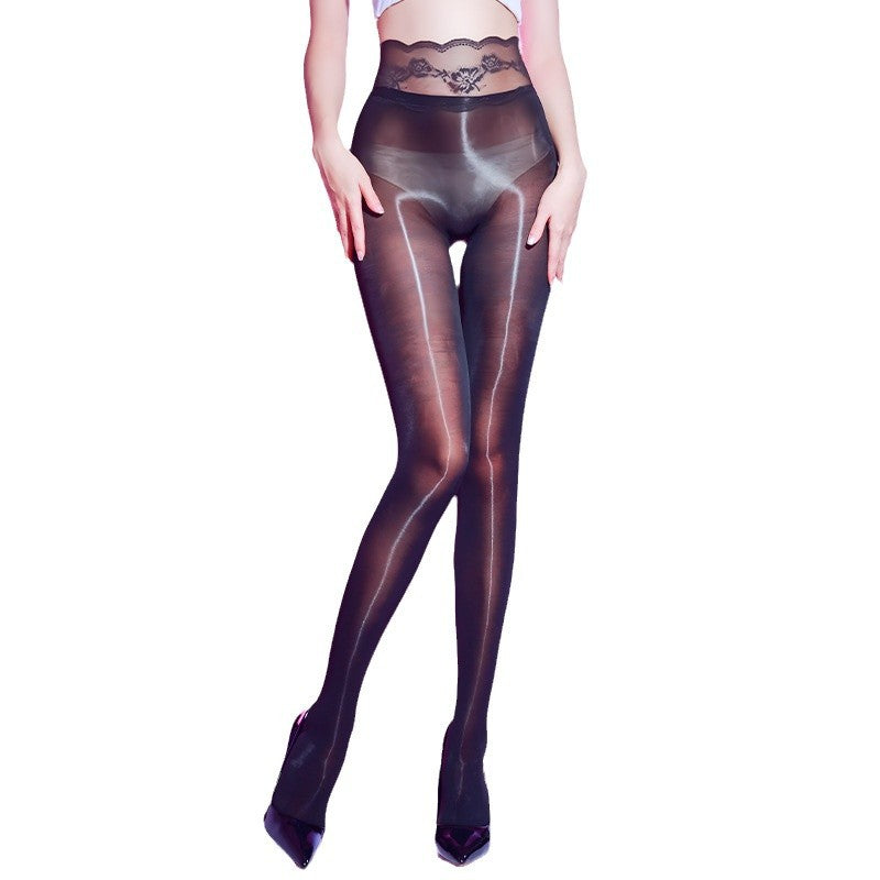 Sexy High Waist Ultra-Thin Silky Stockings