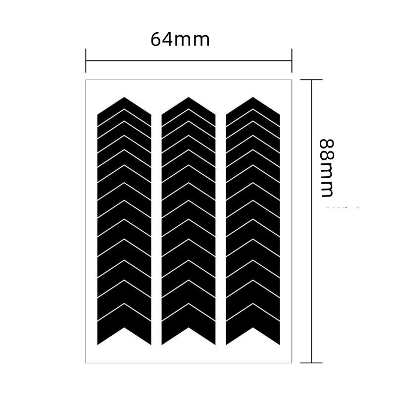 Autocollants pour ongles noirs French Manucure