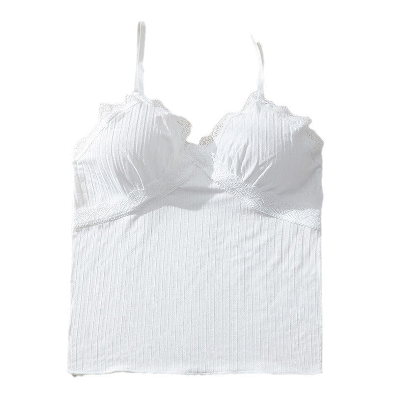Haut caraco sexy en dentelle à col en V pour femme - Style polyvalent en viscose