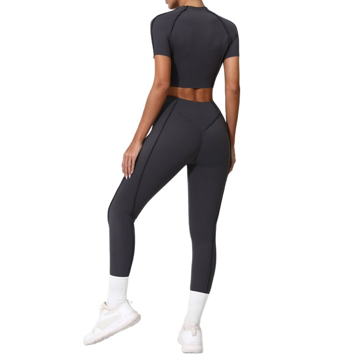 Yoga Quick-Drying Tight Short-Sleeved Fitness Set