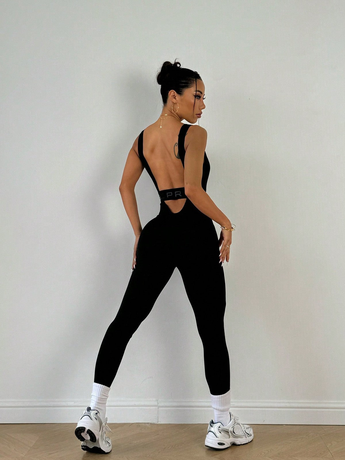 Combinaison de yoga sans manches, couleur unie, sexy et tendance pour femmes