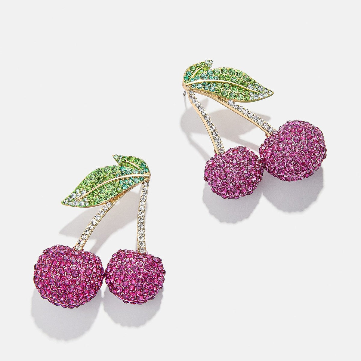 Women Fashion Rhinestone Fruit Earrings Geometric Trendy Jewelry