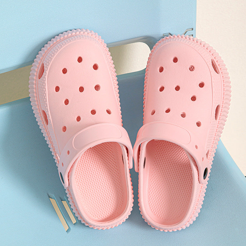 Pantuflas informales antideslizantes de suela gruesa a la moda para mujer
