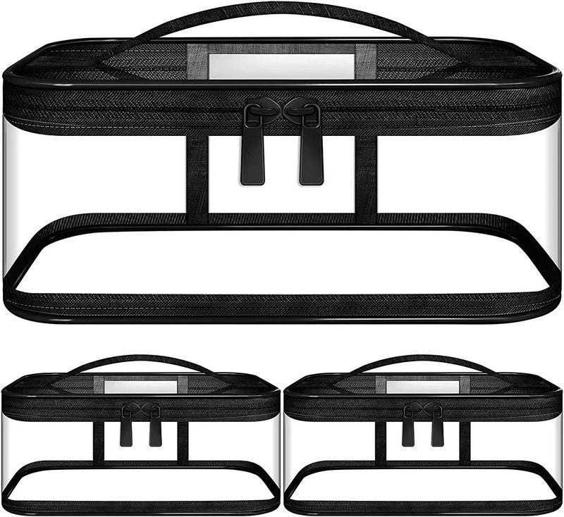Trousse de maquillage transparente et simple pour femme