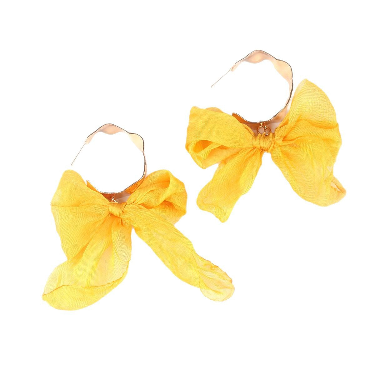 Boucles d'oreilles bohèmes en cuivre avec nœud pour les fêtes