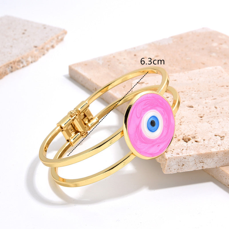 Pulsera multicolor de ojo de diablo para mujer