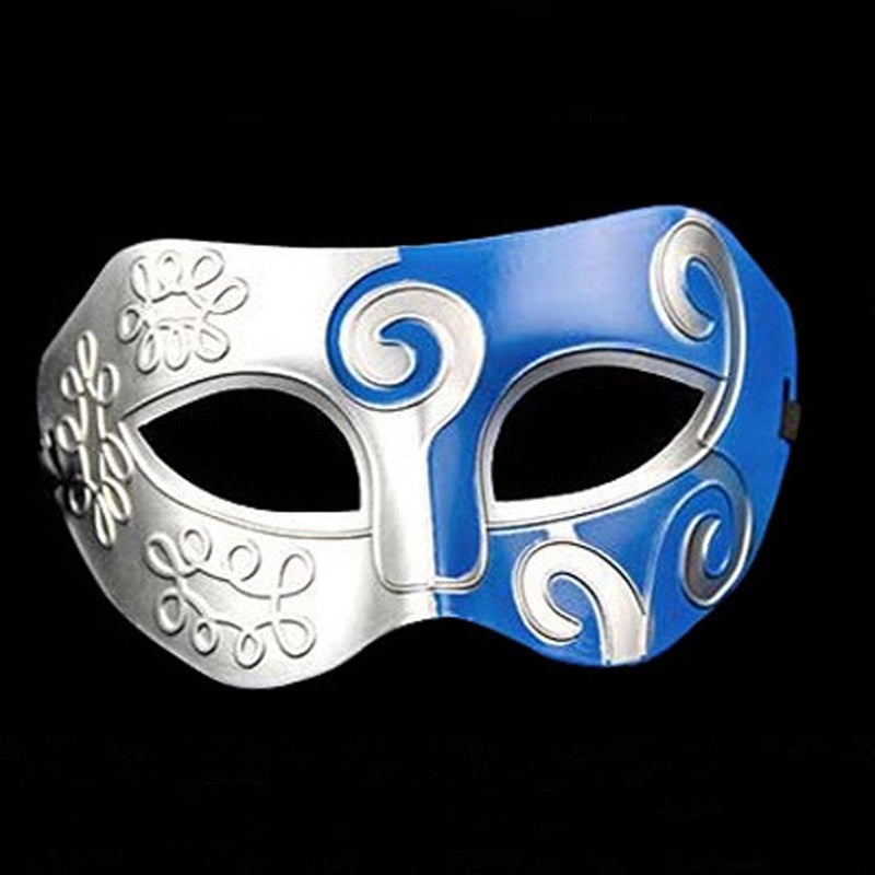 Masque demi-visage à imprimé graphique stylisé vintage
