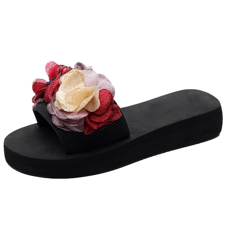 Beach Summer Floral Women Lightweight Slippers