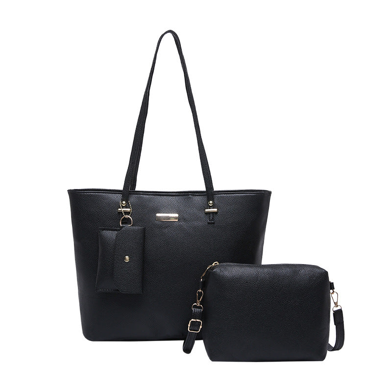 Three-Piece Set Simple Large Capacity Tote Bag