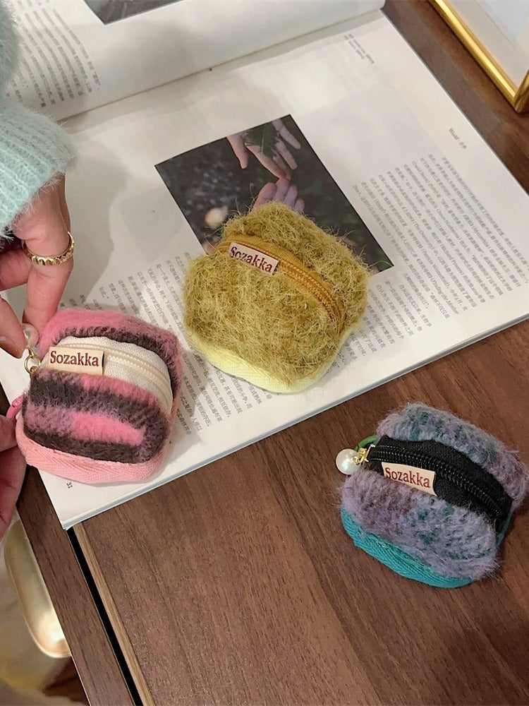 Cute Plush Soft Airpods Protective Cover Bag