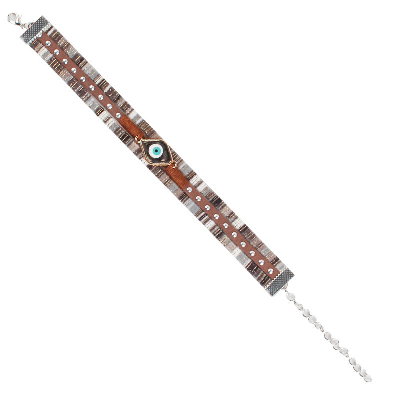 Bohemian Evil Eye Personalized Bracelet