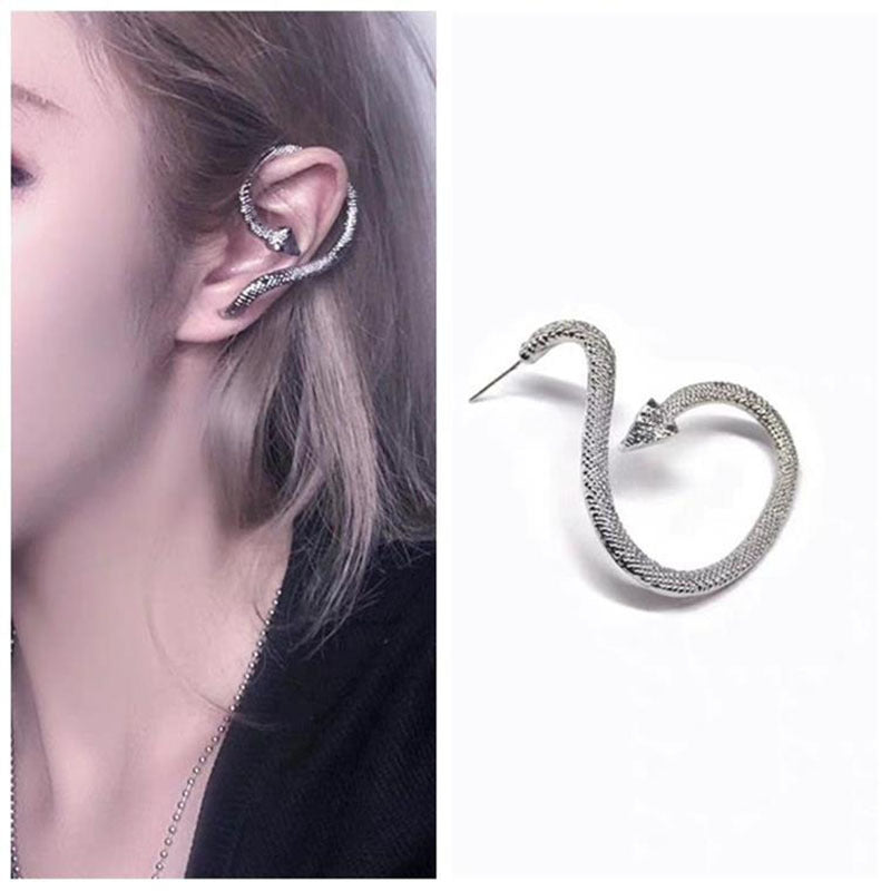 Women Fashion Trendy Wrapped Snake Earrings