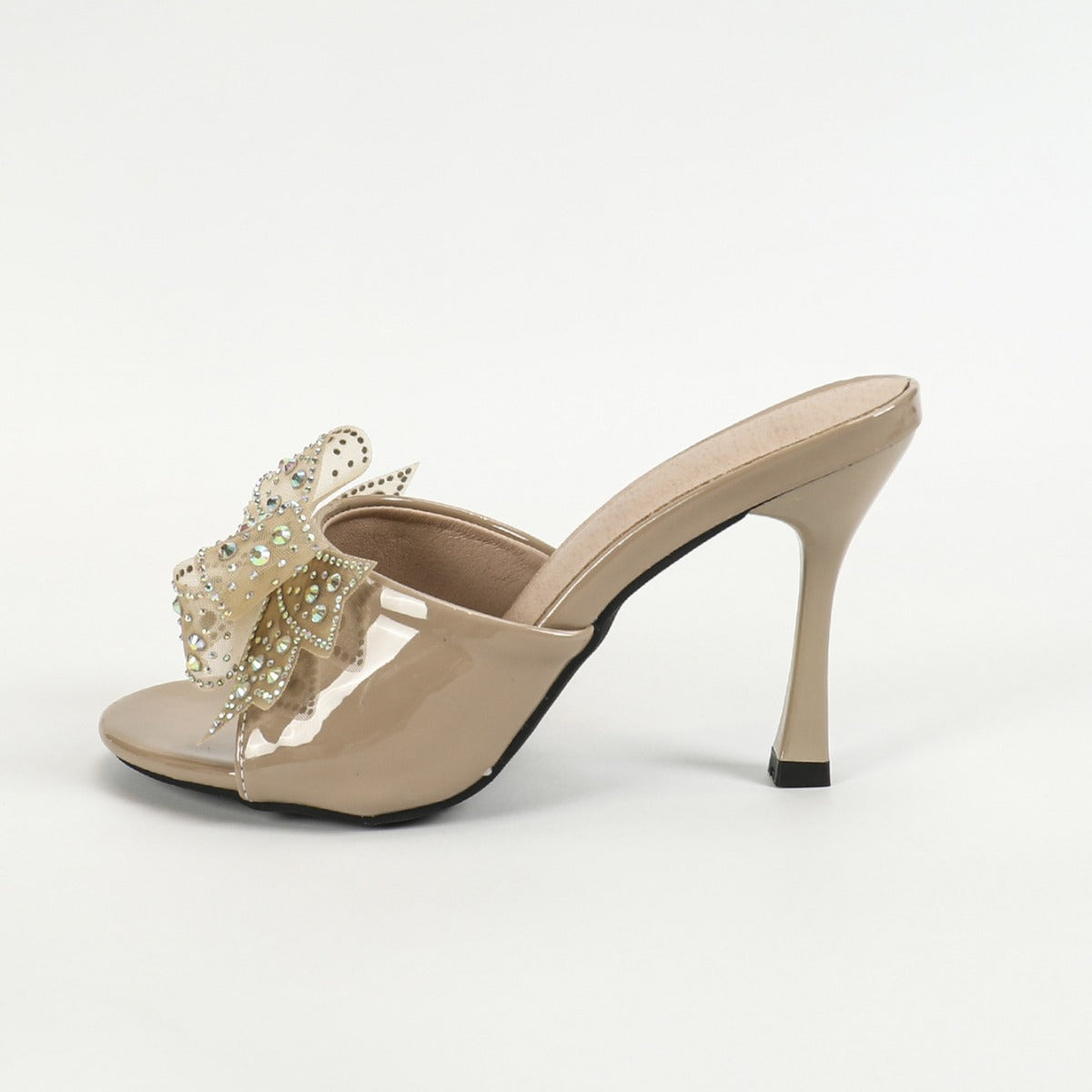 Elegant Rhinestone Bowknot High Heel Shoes