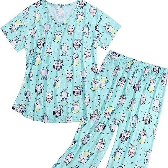 Ensemble pyjama graphique Noël Halloween T-shirt et pantalon