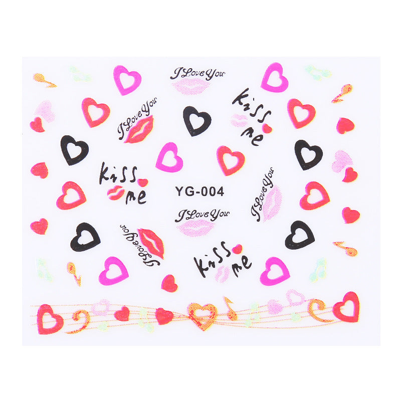 Halloween Cartoon 3D Waterproof Sequin Nail Art Sticker