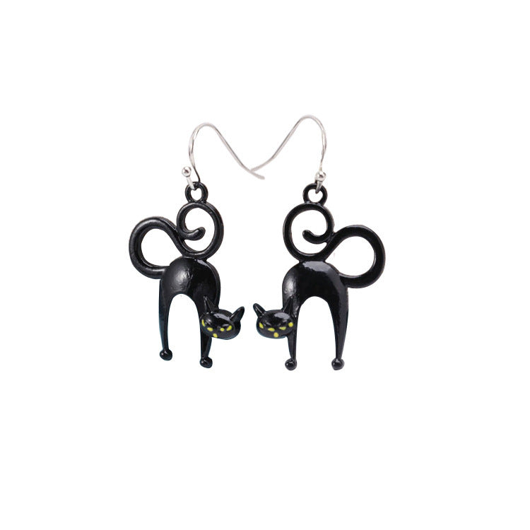 Halloween Women Horror Funny Ghost Spider Lips Earrings