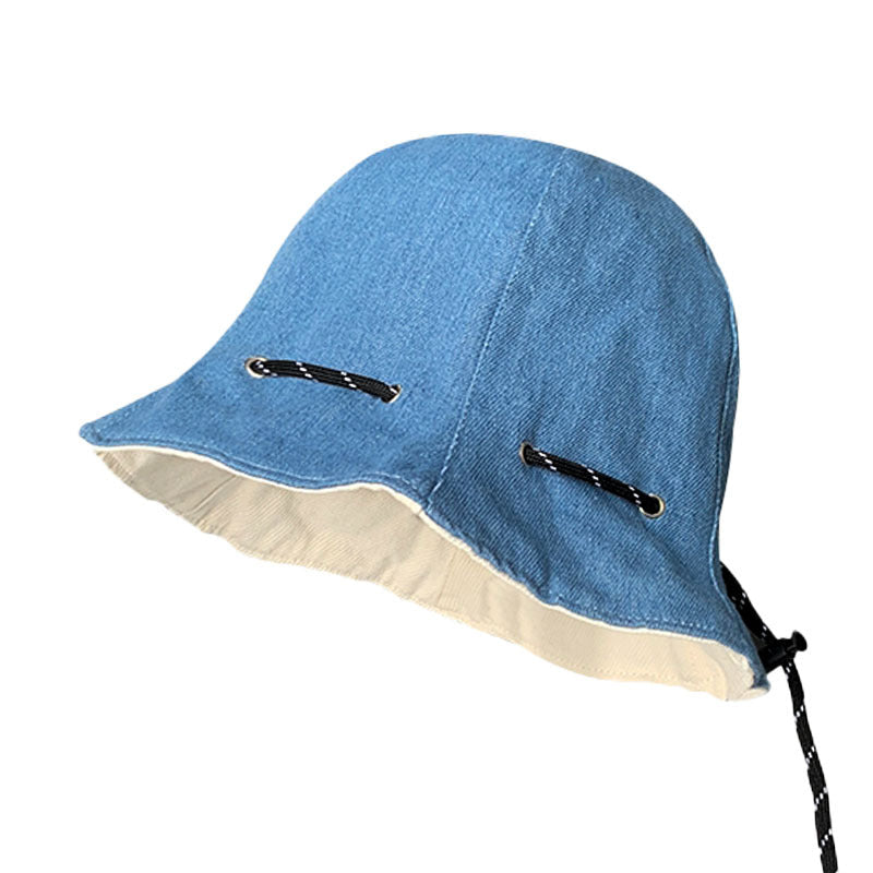 Sombreros de pescador casuales de color sólido para mujer de verano