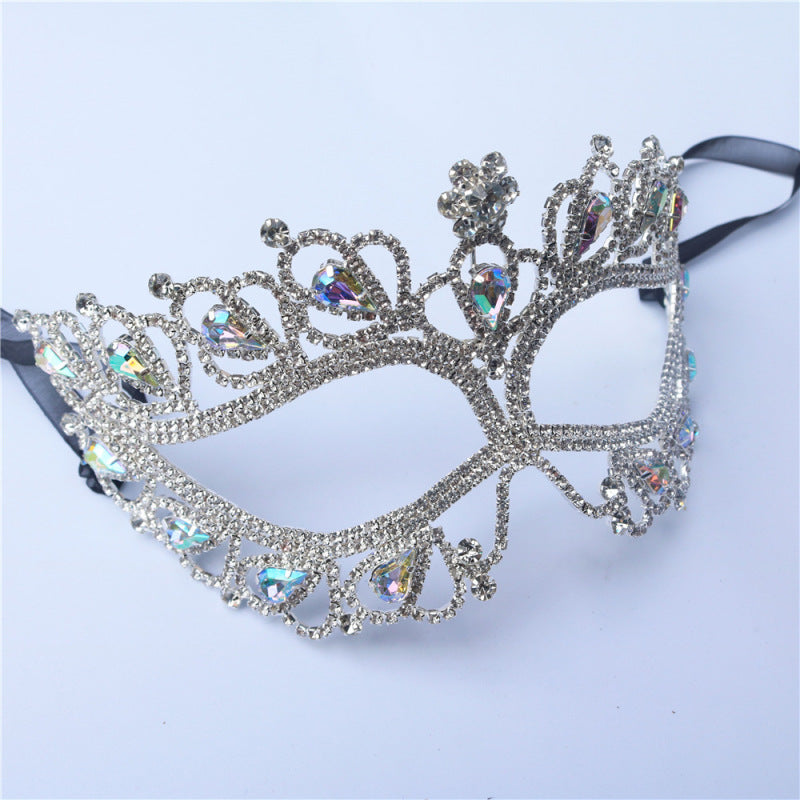 Masquerade Women Sexy Rhinestone Half-Face Mask