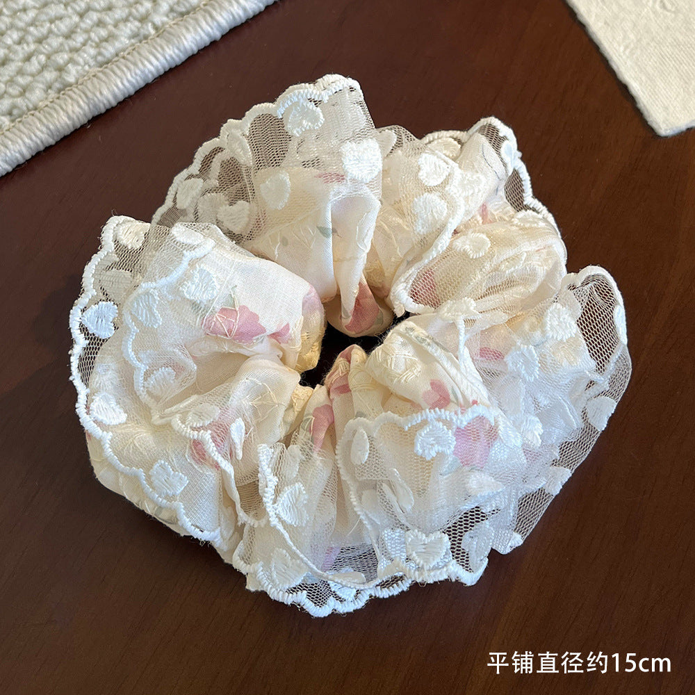Coletero de encaje con estampado floral para mujer