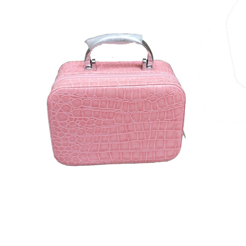 Hot Sale Women Zipper Design Crocodile Cosmetic Bag