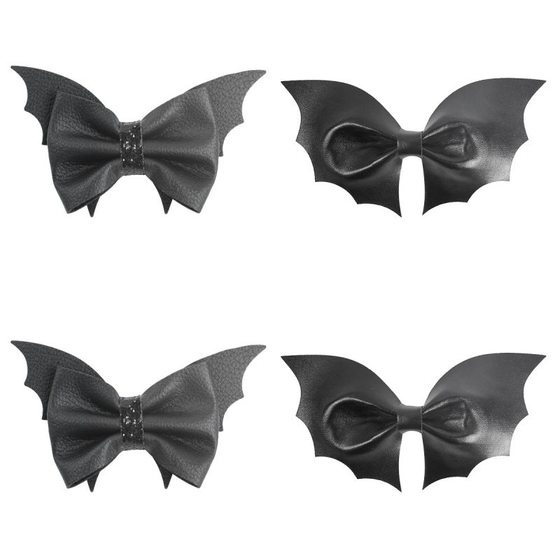 Children Kids Baby Halloween Cartoon Bat Wings Hair Clip