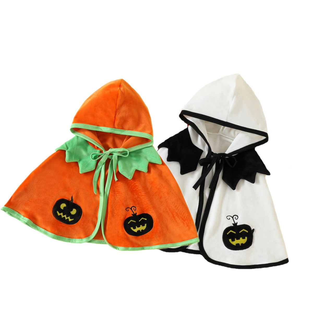 Kids Toddler Baby Girls Halloween Pumpkin Hooded Cape