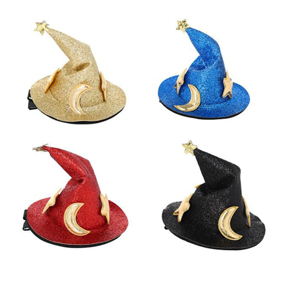 Decoración para fiesta de Halloween, sombrero, horquilla, accesorios de maquillaje