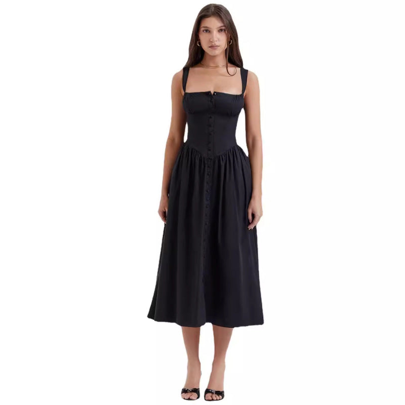 Vestido informal con estampado de flores diminutas para mujer