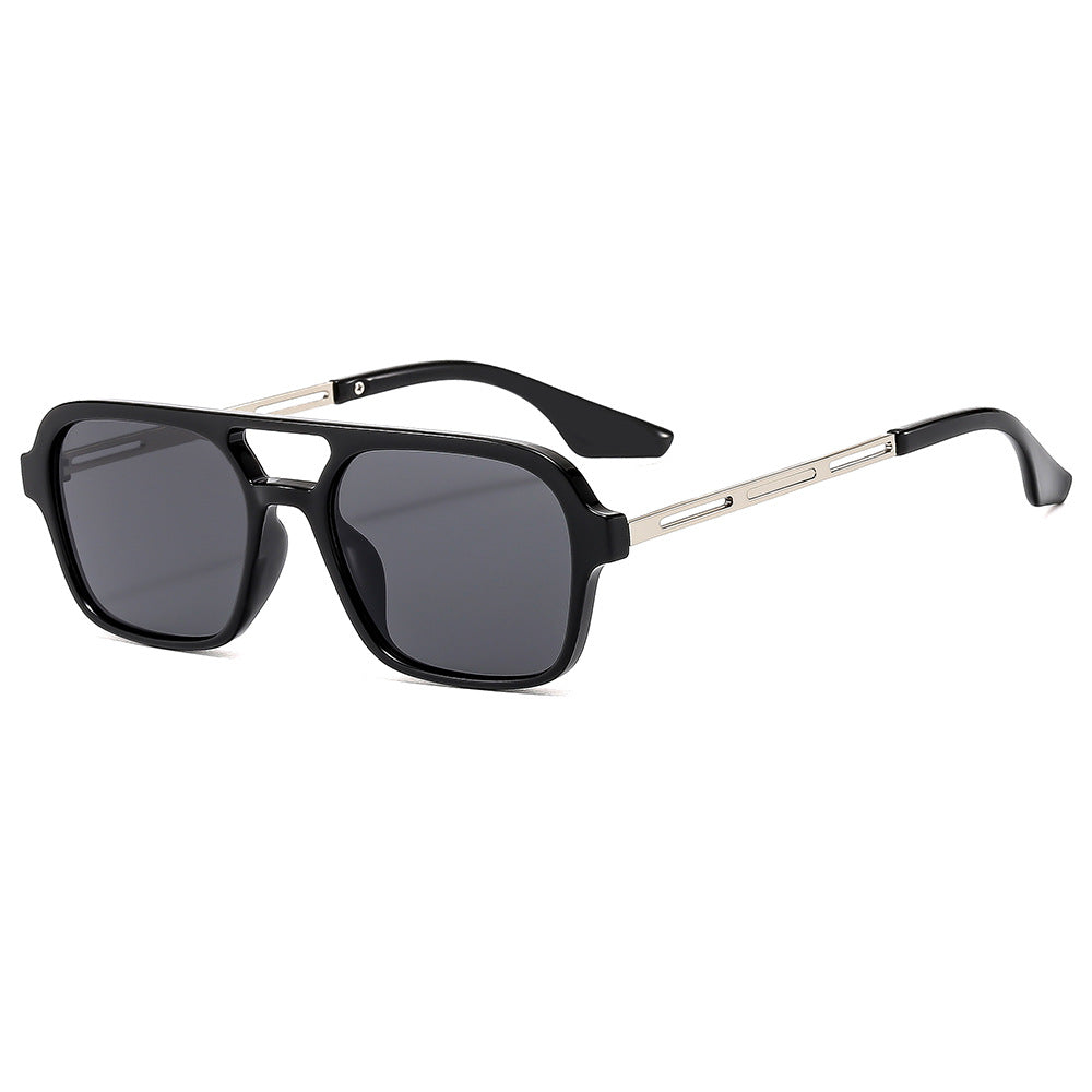 Gafas de sol estilo aviador retro de doble haz