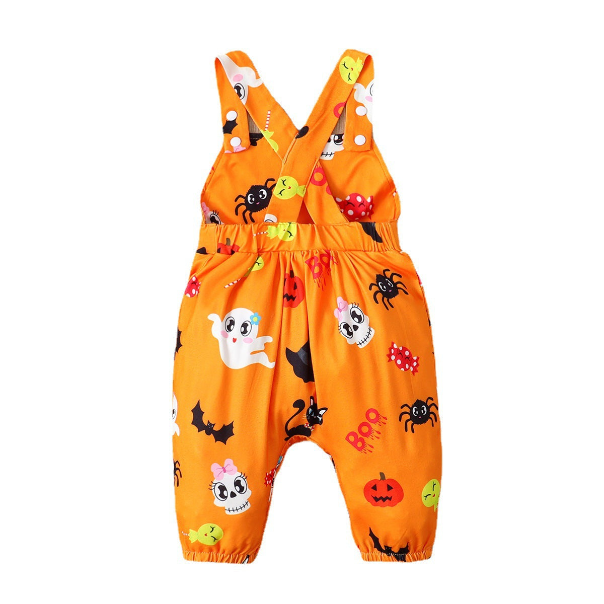 Kids Baby Boys Girls Casual Cartoon Sleeveless Romper
