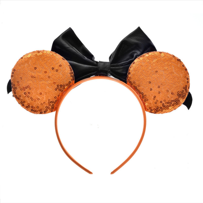Bandeau chauve-souris à paillettes pour enfants Halloween