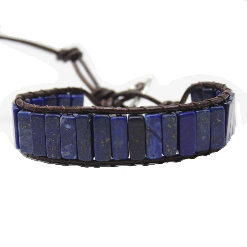 Pulsera de cuentas de piedra natural bohemia