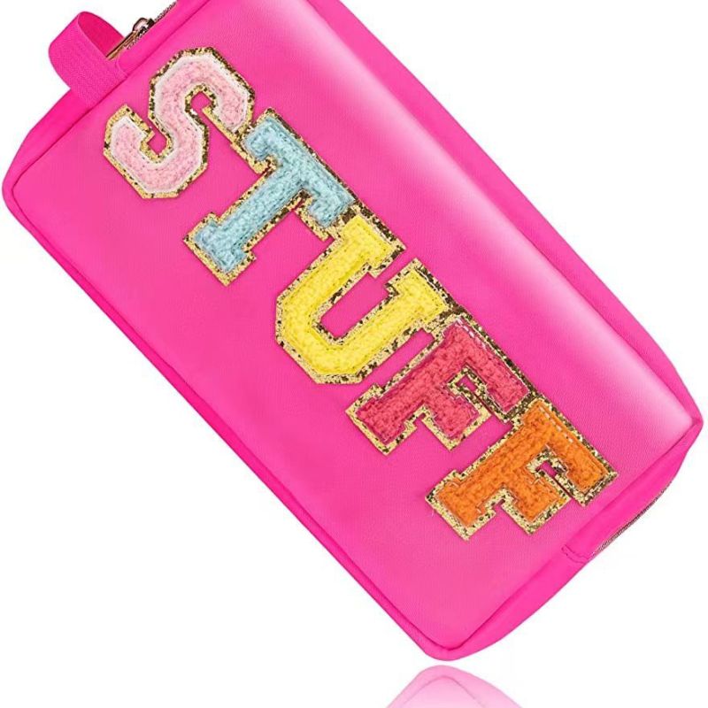 Bolsa de cosméticos portátil transparente para mujer