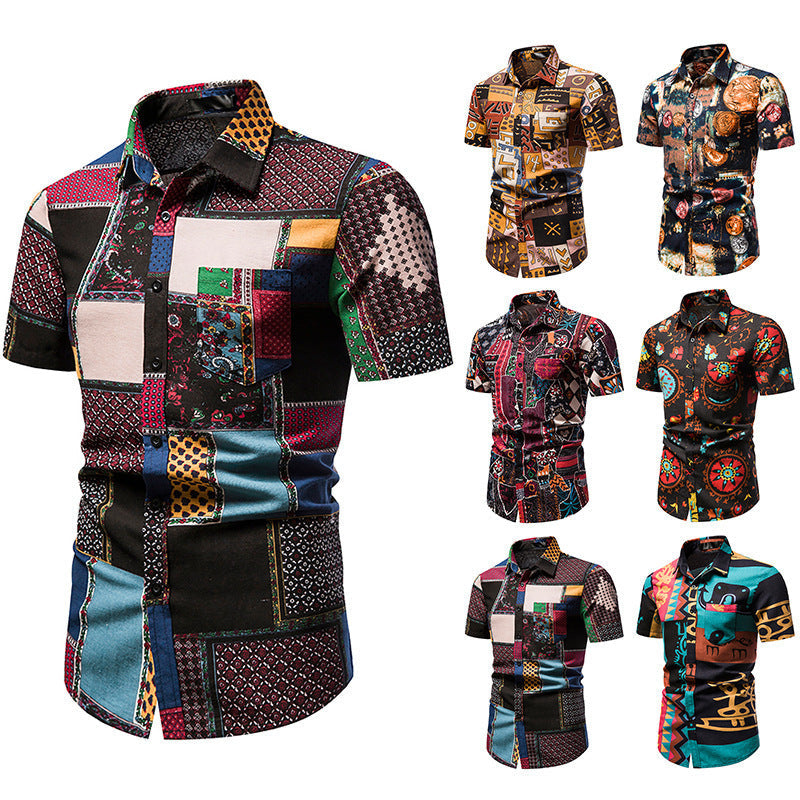 Camisa informal de verano para hombre para vacaciones en la playa