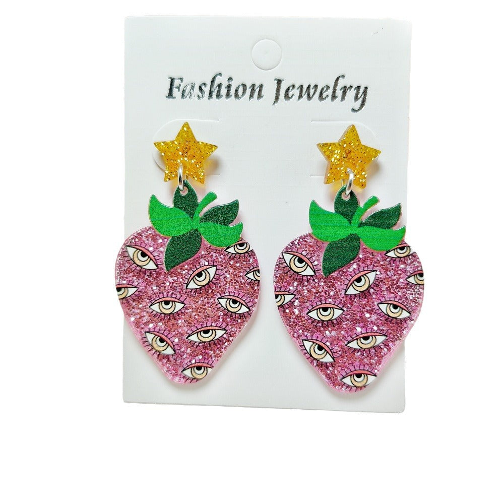 Halloween Ghost Acrylic Earrings with Personalized Print