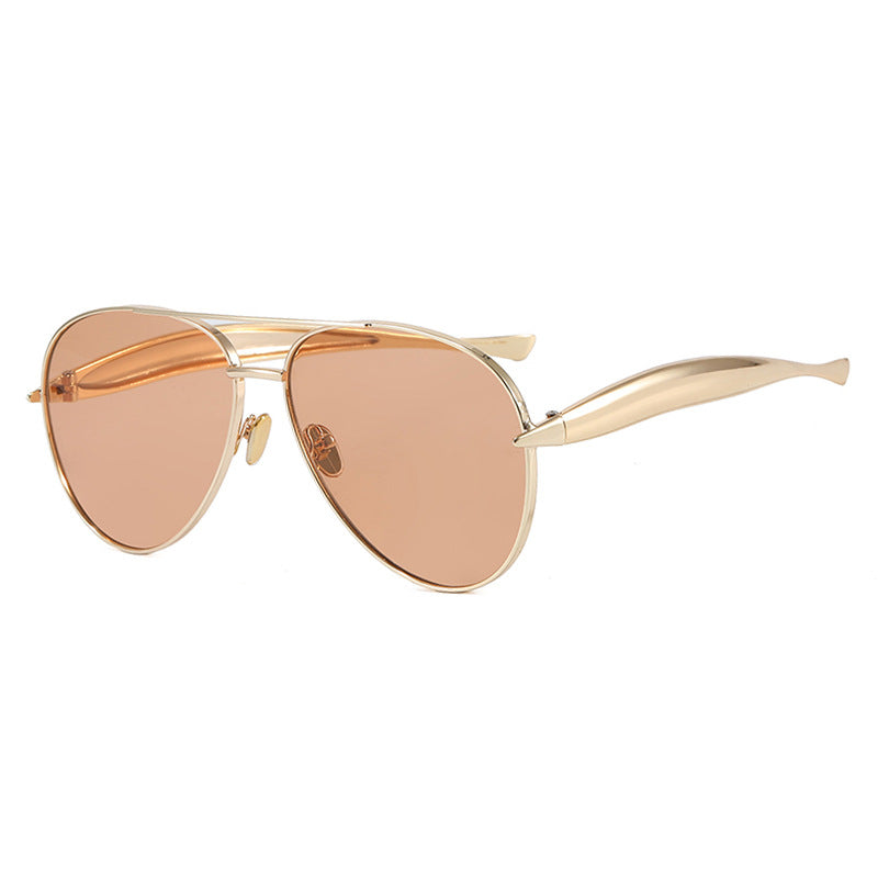 Toad Shaped Metal Sunglasses