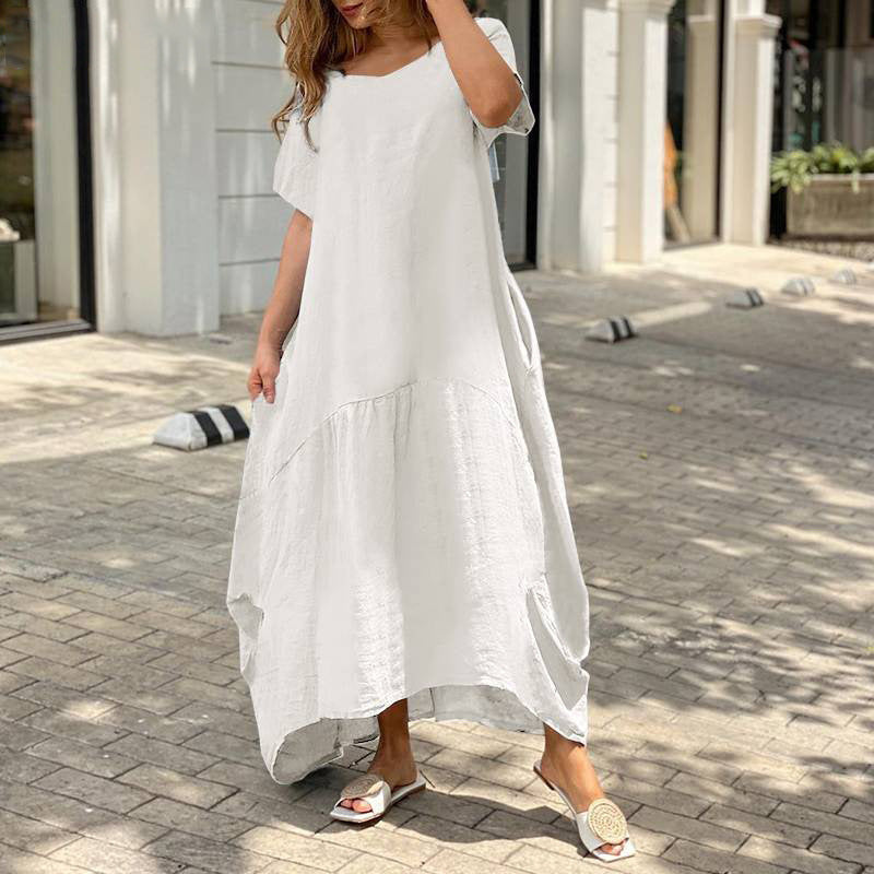 Robe longue décontractée d'été ample grande taille pour femme