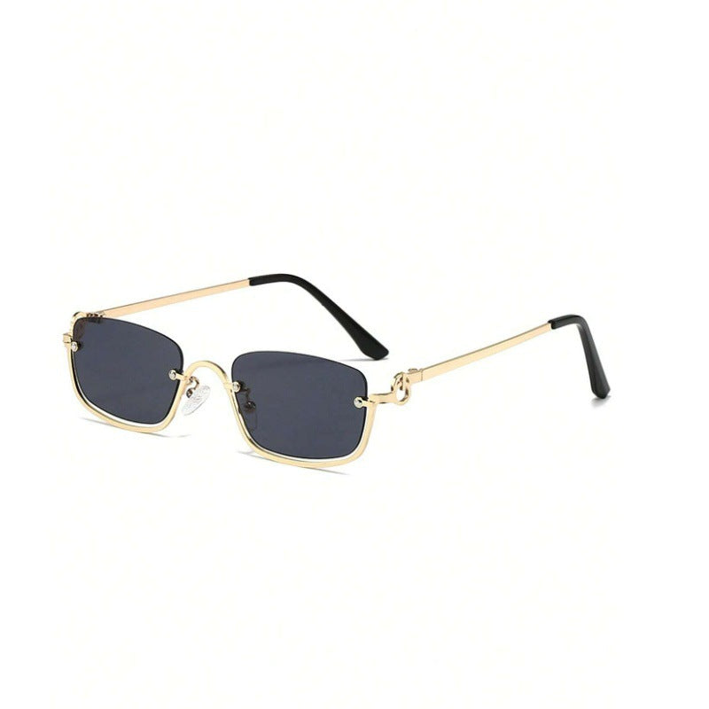 Gafas de sol cuadradas con montura pequeña y sencilla de moda para mujer