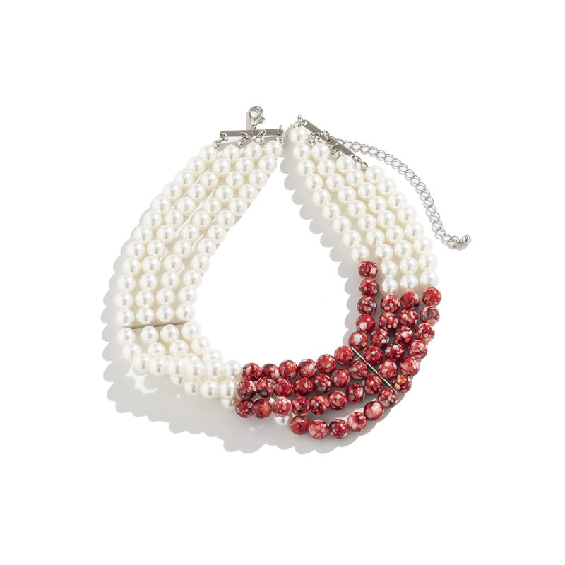 Women Fashion Exaggerated Gothic Blood Drops Necklace