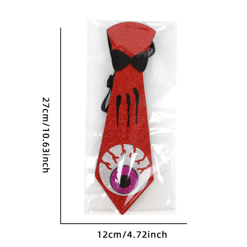 Kids Halloween Tie Ghost Party Costume Accessory