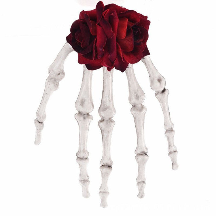 Pince à cheveux en forme de main de squelette pour femme, accessoire humoristique et exagéré pour Halloween